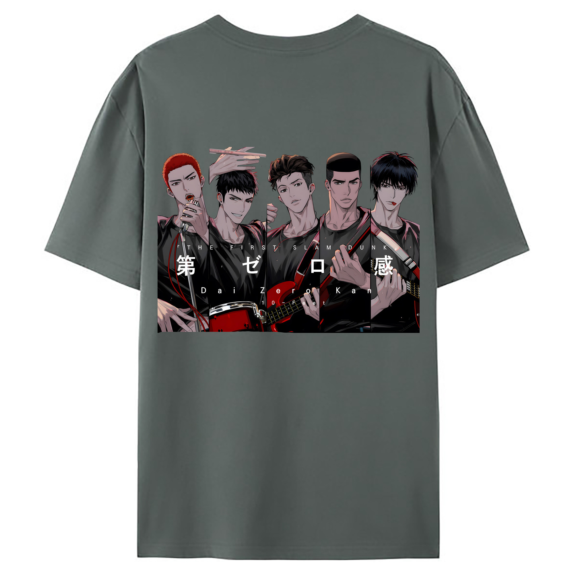 （画像用） SLAM DUNK／スラムダンク 綿100％ メンズ半袖Tシャツ（バックプリント） 通気性